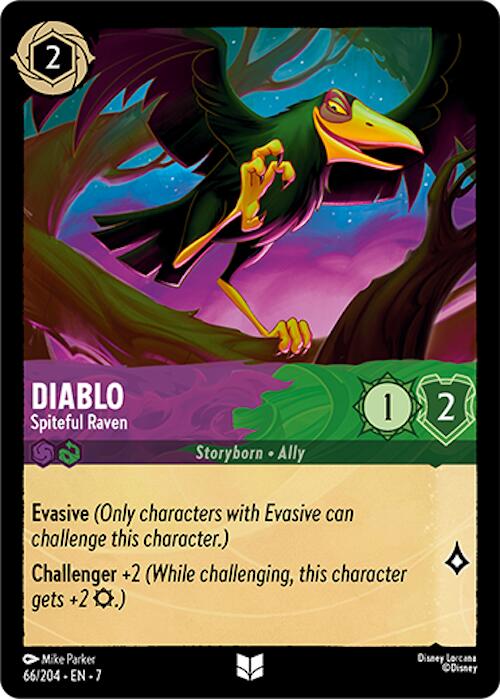 Diablo - Spiteful Raven (66/204) [Archazia's Island] | Cards and Coasters CA