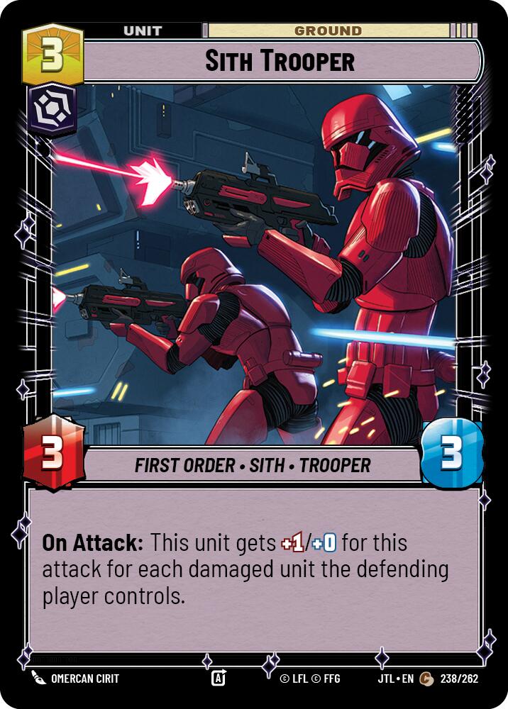 Sith Trooper (238/262) (238/257) [Jump to Lightspeed] | Cards and Coasters CA