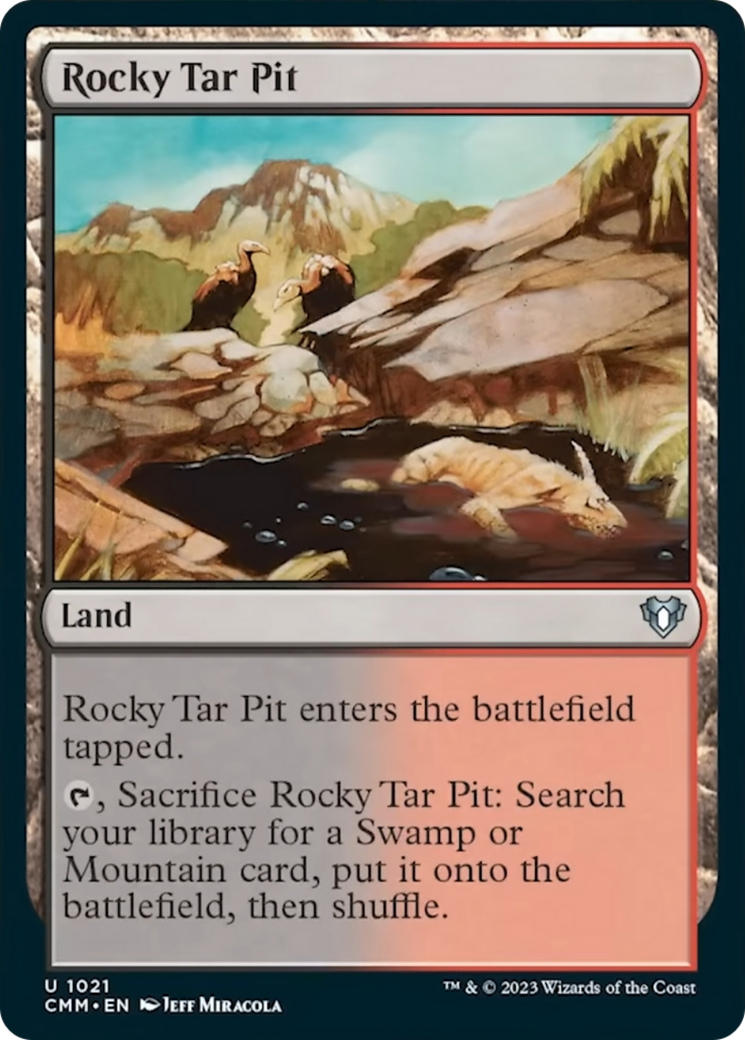 Rocky Tar Pit [Commander Masters] | Cards and Coasters CA