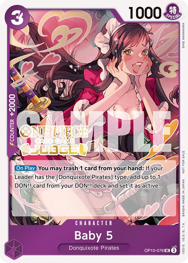 Baby 5 (Judge Pack Vol. 5) [One Piece Promotion Cards] | Cards and Coasters CA