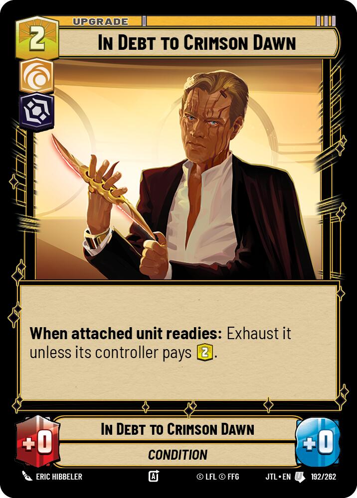In Debt to Crimson Dawn (192/262) (192/257) [Jump to Lightspeed] | Cards and Coasters CA