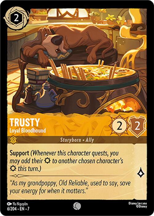 Trusty - Loyal Bloodhound (6/204) [Archazia's Island] | Cards and Coasters CA