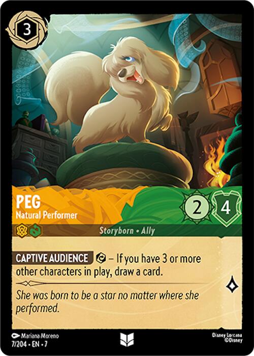 Peg - Natural Performer (7/204) [Archazia's Island] | Cards and Coasters CA