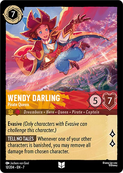 Wendy Darling - Pirate Queen (12/204) [Archazia's Island] | Cards and Coasters CA