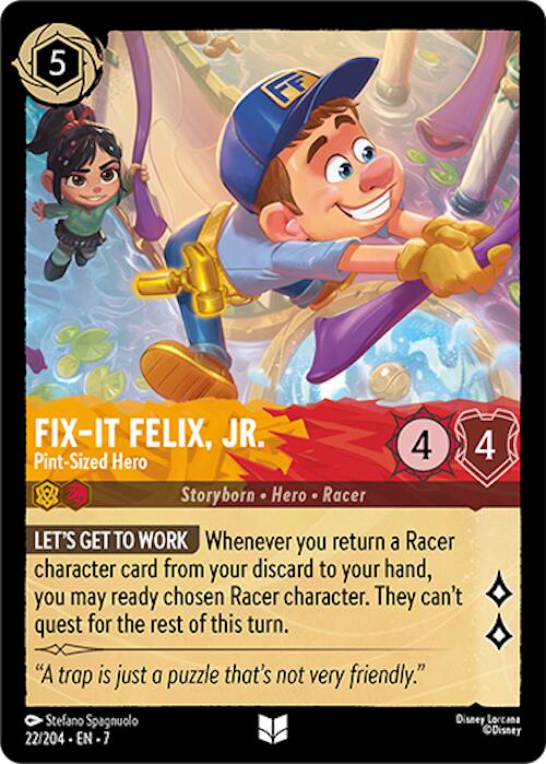 Fix-It Felix, Jr. - Pint-Sized Hero (22/204) [Archazia's Island] | Cards and Coasters CA