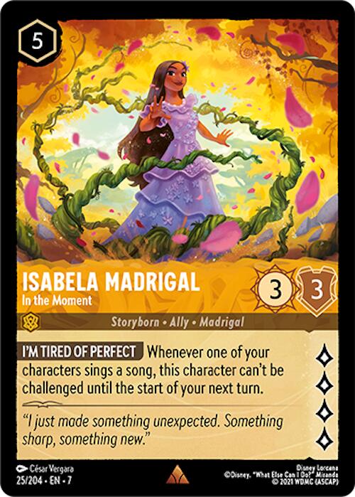 Isabela Madrigal - In the Moment (25/204) [Archazia's Island] | Cards and Coasters CA