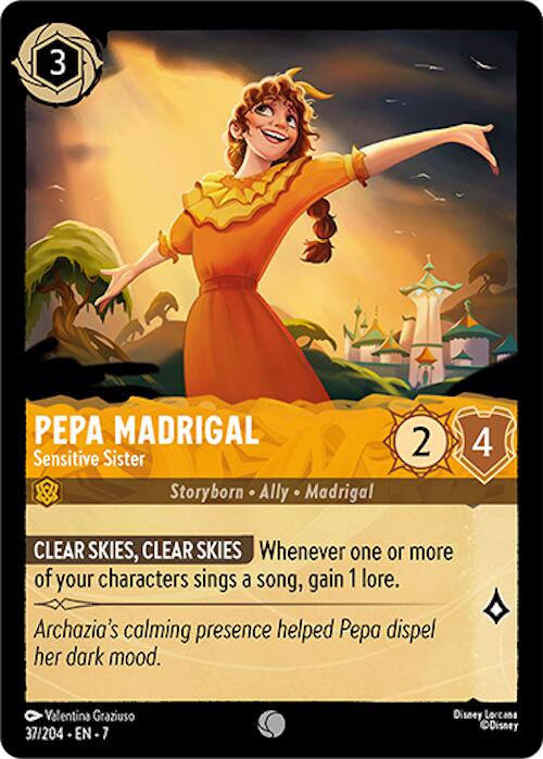 Pepa Madrigal - Sensitive Sister (37/204) [Archazia's Island] | Cards and Coasters CA