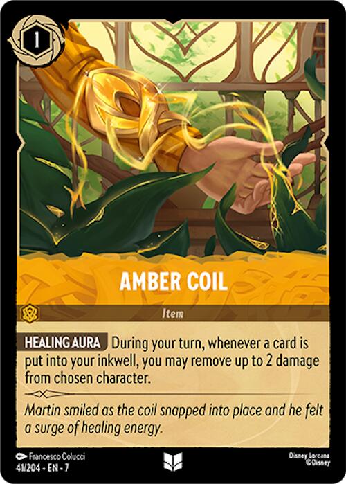 Amber Coil (41/204) [Archazia's Island] | Cards and Coasters CA