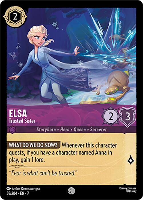 Elsa - Trusted Sister (55/204) [Archazia's Island] | Cards and Coasters CA