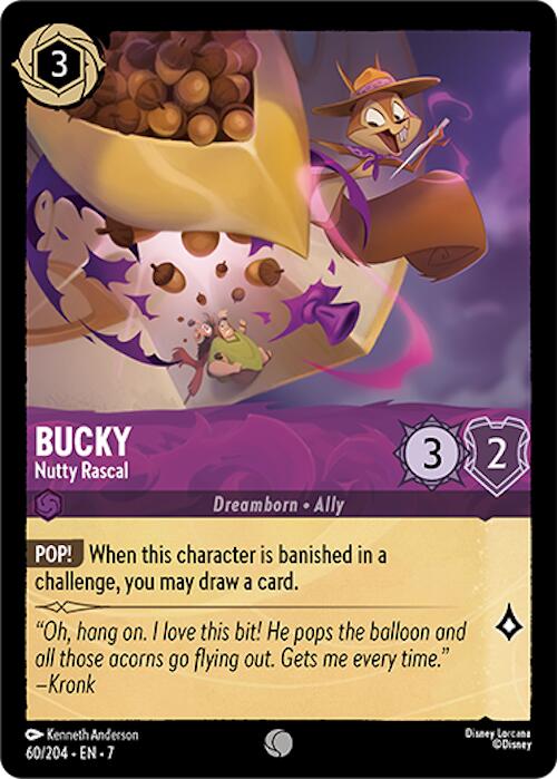 Bucky - Nutty Rascal (60/204) [Archazia's Island] | Cards and Coasters CA