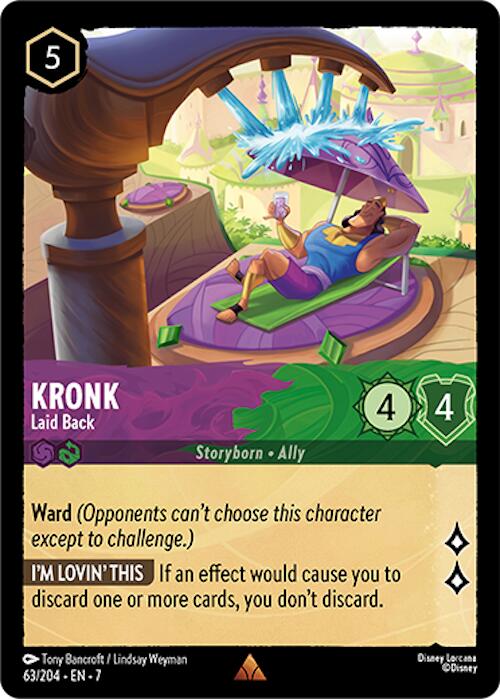 Kronk - Laid Back (63/204) [Archazia's Island] | Cards and Coasters CA