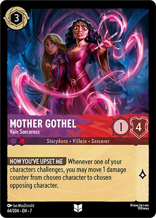 Mother Gothel - Vain Sorceress (64/204) [Archazia's Island] | Cards and Coasters CA