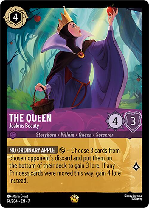 The Queen - Jealous Beauty (74/204) [Archazia's Island] | Cards and Coasters CA