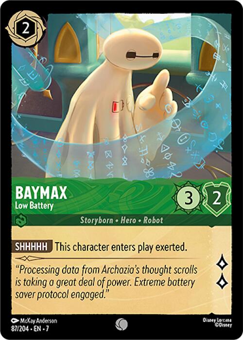 Baymax - Low Battery (87/204) [Archazia's Island] | Cards and Coasters CA