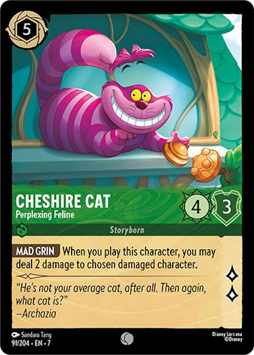 Cheshire Cat - Perplexing Feline (91/204) [Archazia's Island] | Cards and Coasters CA