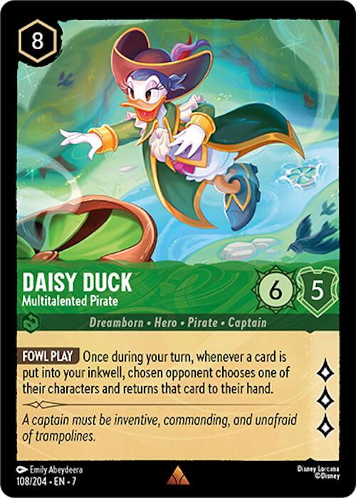 Daisy Duck - Multitalented Pirate (108/204) [Archazia's Island] | Cards and Coasters CA