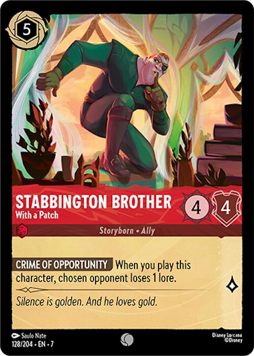 Stabbington Brother - With a Patch (128/204) [Archazia's Island] | Cards and Coasters CA