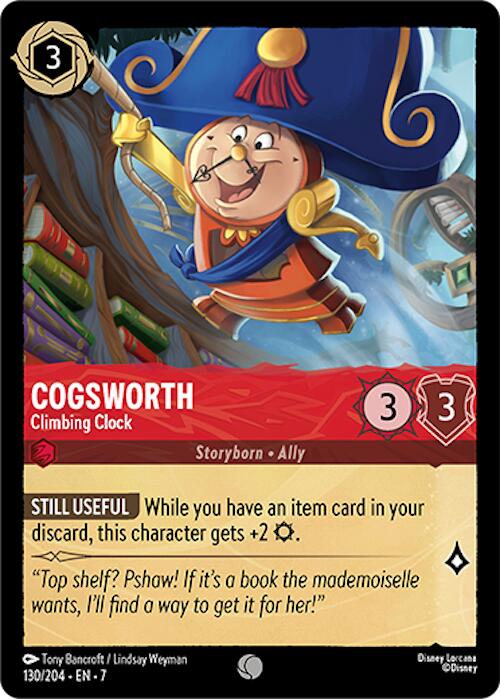 Cogsworth - Climbing Clock (130/204) [Archazia's Island] | Cards and Coasters CA