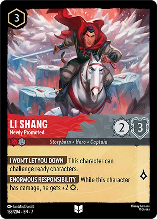 Li Shang - Newly Promoted (133/204) [Archazia's Island] | Cards and Coasters CA