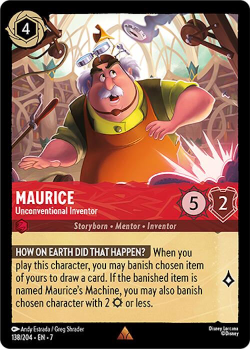 Maurice - Unconventional Inventor (138/204) [Archazia's Island] | Cards and Coasters CA