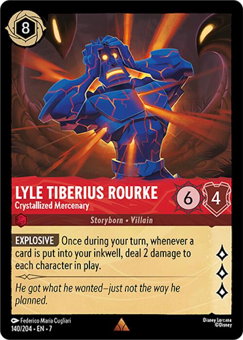 Lyle Tiberius Rourke - Crystallized Mercenary (140/204) [Archazia's Island] | Cards and Coasters CA