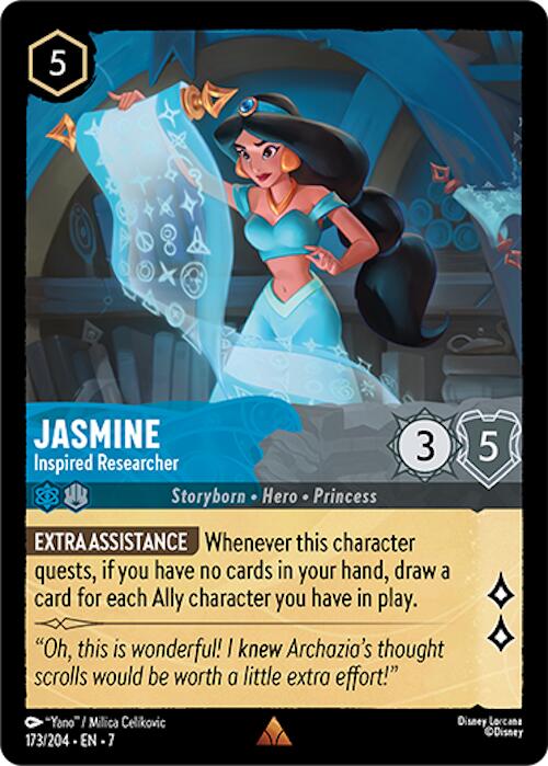 Jasmine - Inspired Researcher (173/204) [Archazia's Island] | Cards and Coasters CA