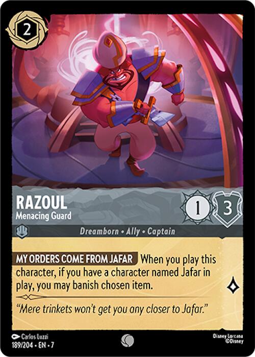 Razoul - Menacing Guard (189/204) [Archazia's Island] | Cards and Coasters CA