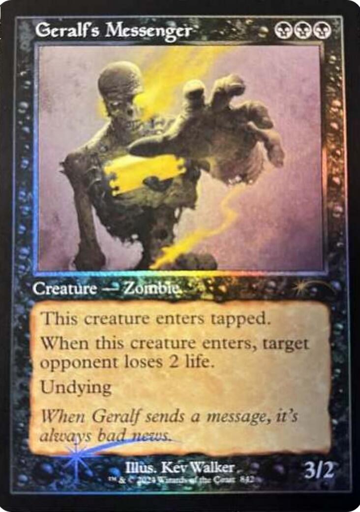 Geralf's Messenger (842) (Retro Frame) [Secret Lair Drop Series] | Cards and Coasters CA