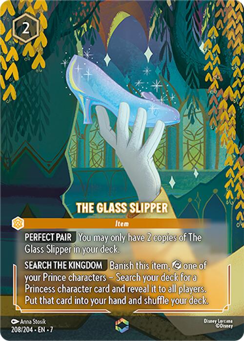 The Glass Slipper (Enchanted) (208/204) [Archazia's Island] | Cards and Coasters CA