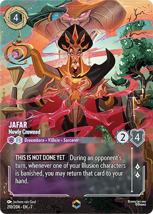 Jafar - Newly Crowned (Enchanted) (210/204) [Archazia's Island] | Cards and Coasters CA