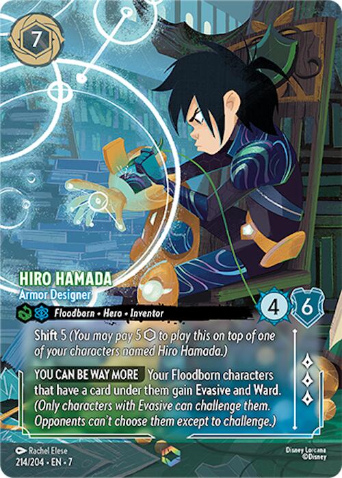 Hiro Hamada - Armor Designer (Enchanted) (214/204) [Archazia's Island] | Cards and Coasters CA