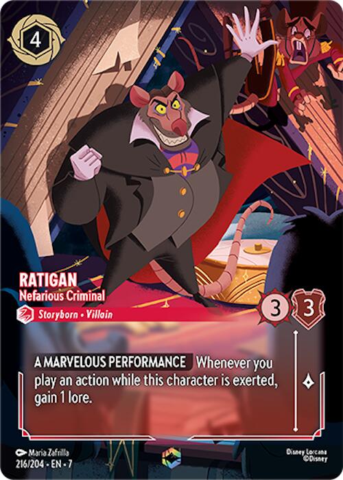 Ratigan - Nefarious Criminal (Enchanted) (216/204) [Archazia's Island] | Cards and Coasters CA