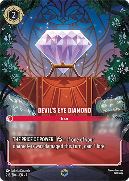 Devil's Eye Diamond (Enchanted) (218/204) [Archazia's Island] | Cards and Coasters CA