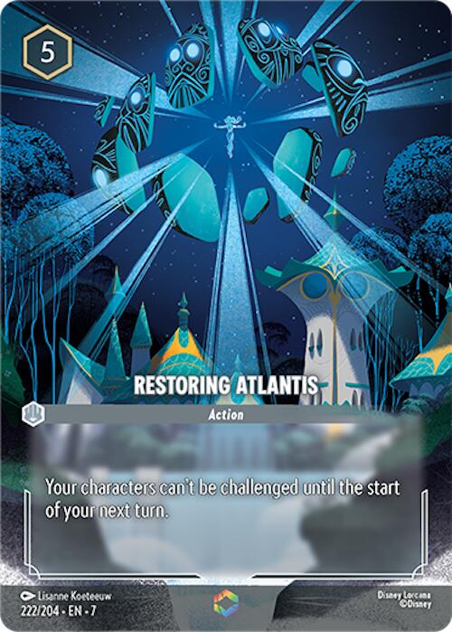 Restoring Atlantis (Enchanted) (222/204) [Archazia's Island] | Cards and Coasters CA