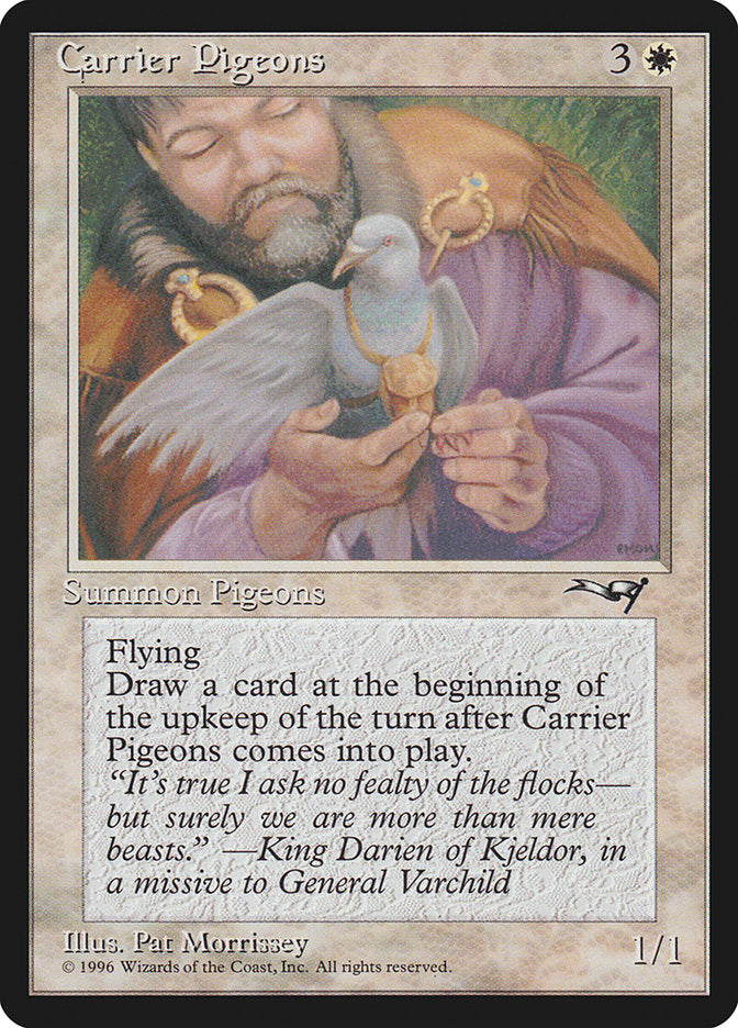 Carrier Pigeons (Holding Pigeon) [Alliances] | Cards and Coasters CA