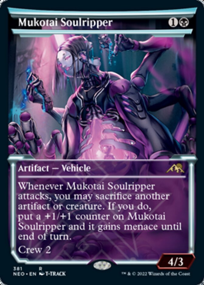 Mukotai Soulripper (Showcase Soft Glow) [Kamigawa: Neon Dynasty] | Cards and Coasters CA