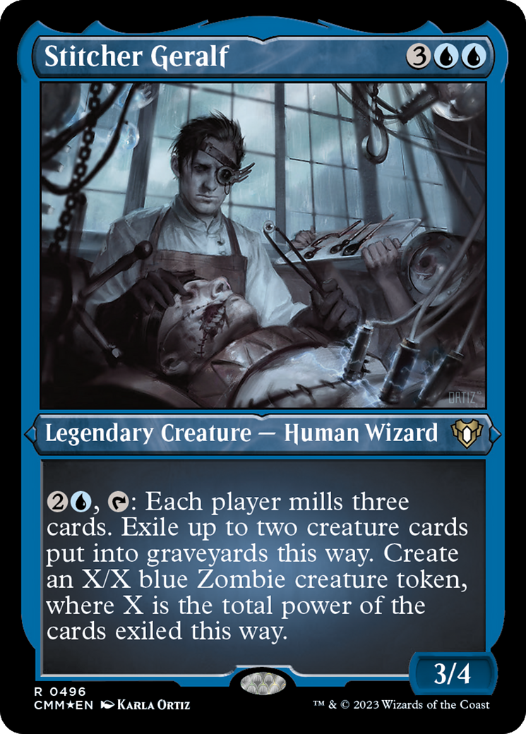 Stitcher Geralf (Foil Etched) [Commander Masters] | Cards and Coasters CA