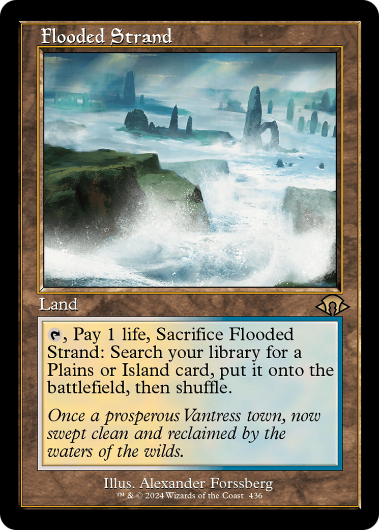 Flooded Strand (Retro) [Modern Horizons 3] | Cards and Coasters CA