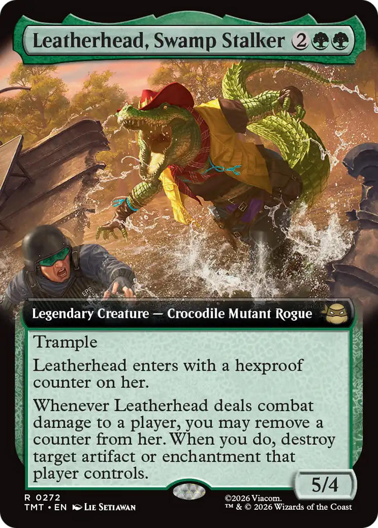 Leatherhead, Swamp Stalker (Extended Art) [Teenage Mutant Ninja Turtles] | Cards and Coasters CA