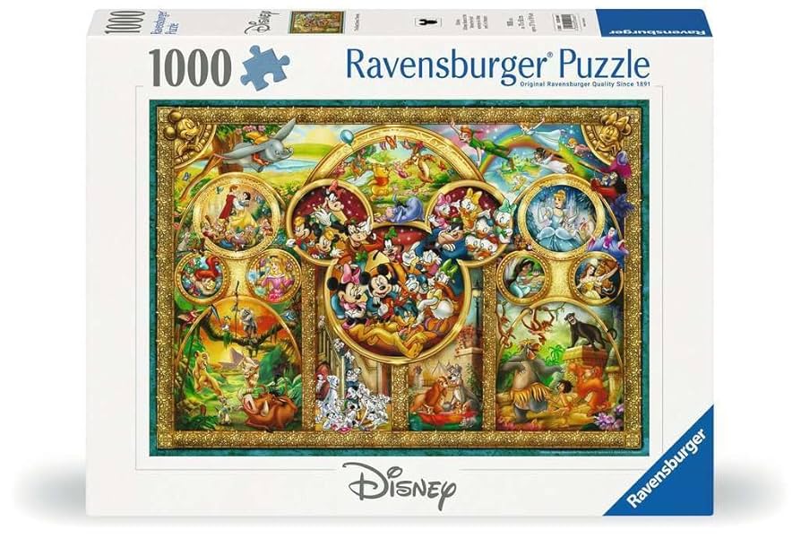 Disney The Best Disney Themes 1000 Piece Puzzle | Cards and Coasters CA