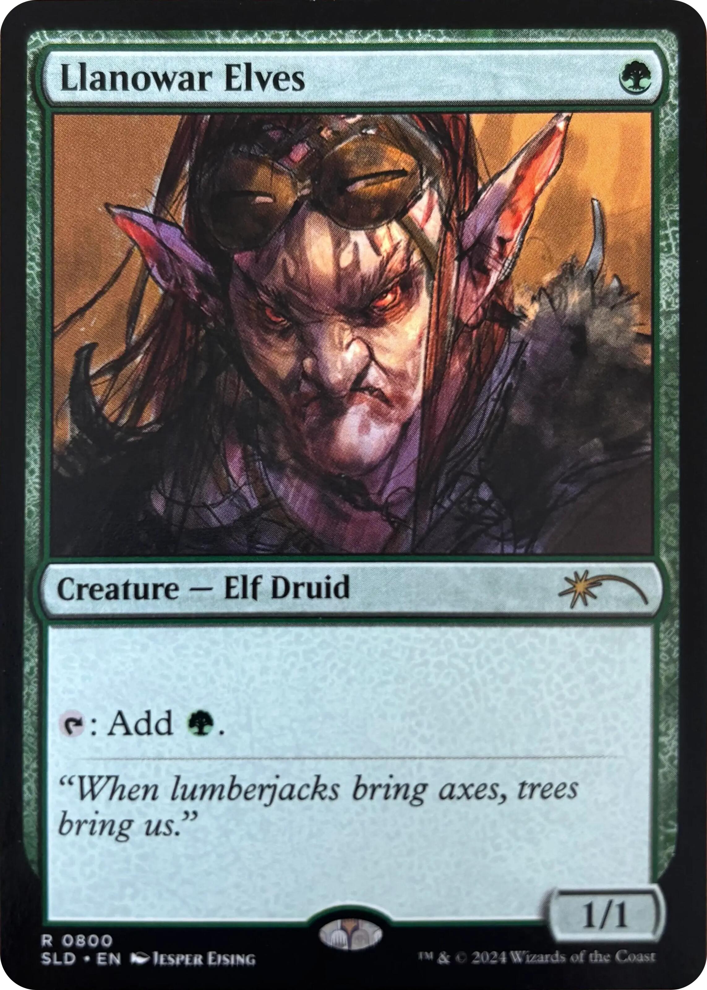 Llanowar Elves (0800) [Secret Lair Drop Series] | Cards and Coasters CA