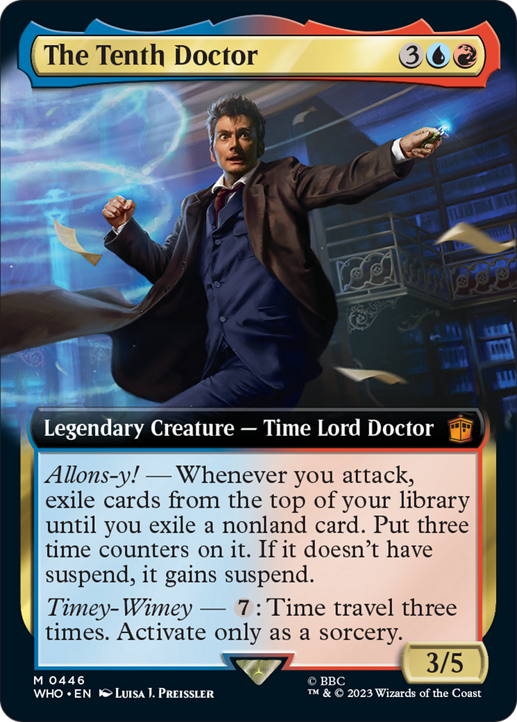 The Tenth Doctor (Extended Art) [Doctor Who] | Cards and Coasters CA