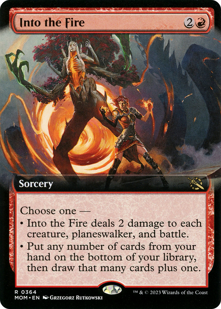 Into the Fire (Extended Art) [March of the Machine] | Cards and Coasters CA