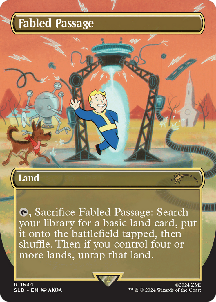 Fabled Passage (1534) (Rainbow Foil) [Secret Lair Drop Series] | Cards and Coasters CA