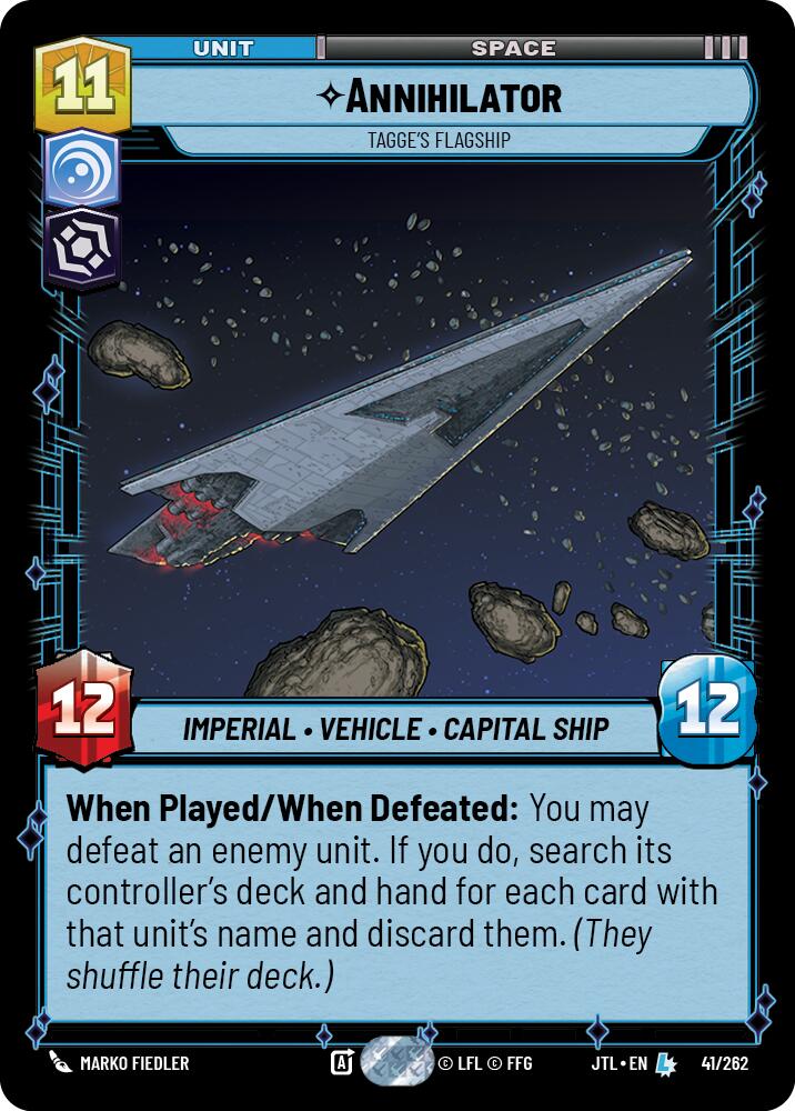 Annihilator - Tagge's Flagship (041/262) (041/262) [Jump to Lightspeed] | Cards and Coasters CA