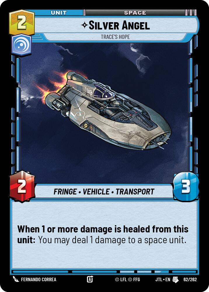 Silver Angel - Trace's Hope (062/262) (062/262) [Jump to Lightspeed] | Cards and Coasters CA