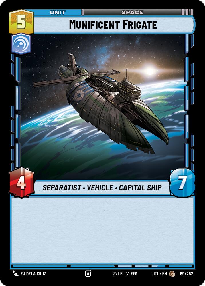 Munificent Frigate (069/262) (069/262) [Jump to Lightspeed] | Cards and Coasters CA