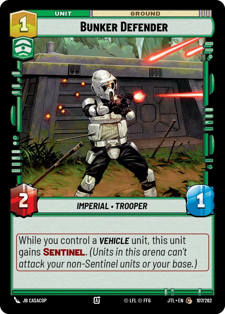 Bunker Defender (107/262) (107/262) [Jump to Lightspeed] | Cards and Coasters CA