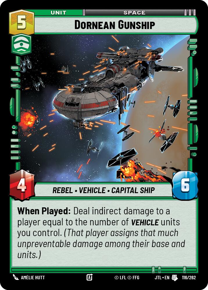 Dornean Gunship (116/262) (116/262) [Jump to Lightspeed] | Cards and Coasters CA