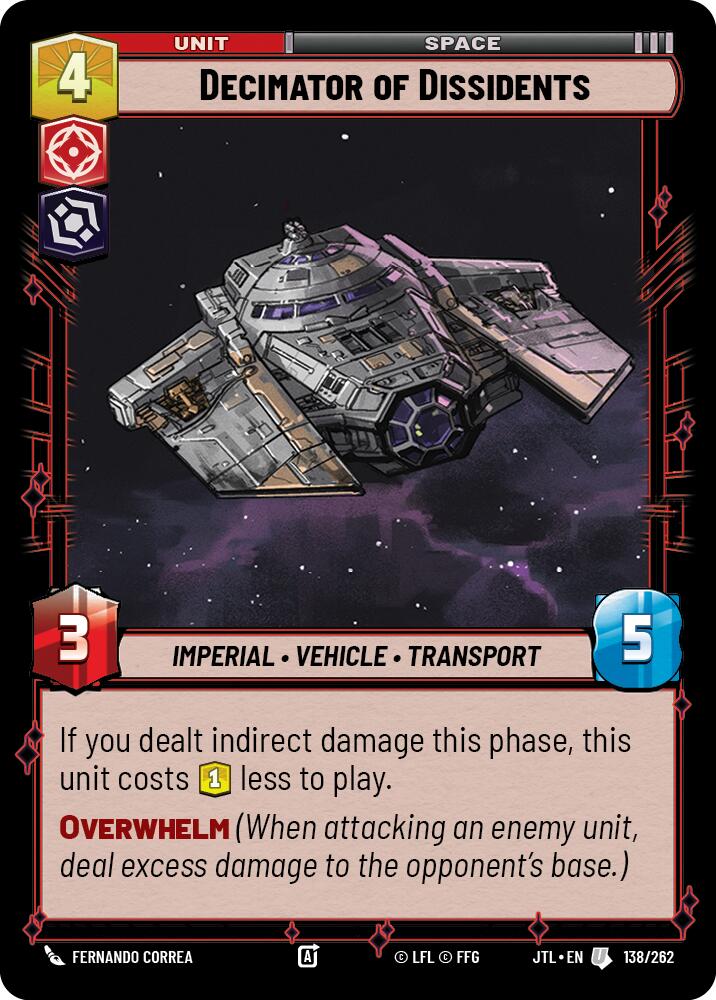 Decimator of Dissidents (138/262) (138/262) [Jump to Lightspeed] | Cards and Coasters CA